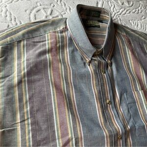 Men's Multicolor Striped Shirt Loafers by‎ Reed StJames Size XL